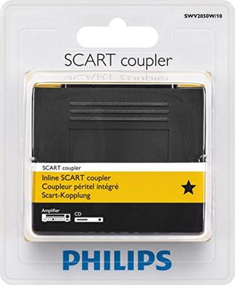 Philips SWV 2050 W/10 Scart audio-/video-verlengingsadapter (dubbele aansluiting) zwart