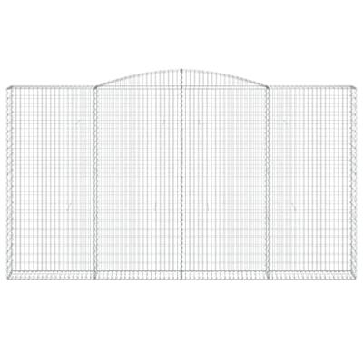 Schanskorven 9 st gewelfd 400x30x220/240 cm ijzer