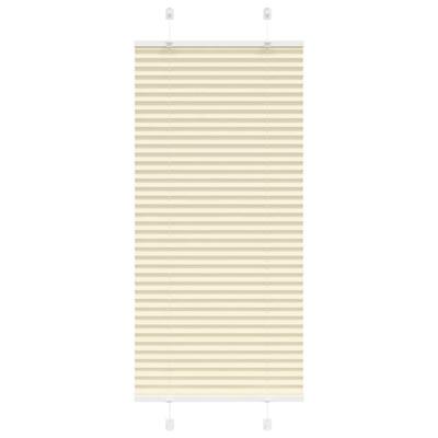 Plissé rolgordijn 55x100 cm stofbreedte 54,4 cm polyester crème