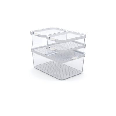 Rotho Cauma Set Koelkastorganizer 4.65L + 2.15L + 2x 1.2L Transparant Rotho Cauma Set Koelkastorganizer 4.65L + 2.15L + 2x 1.2L Transparant