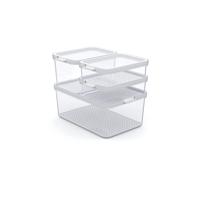 Rotho Cauma Set Koelkastorganizer 4.65L + 2.15L + 2x 1.2L Transparant - thumbnail