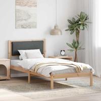 Bedframe Donkergrijs 90 x 190 cm Massief grenenhout - thumbnail