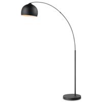 Klassieke metalen Booglamp - Staande Lamp met Lampkenkap - Zwarte - 109/31.5/172cm - Inclusief LED E27 Lichtbron 9W 806Lm - met Voetschakelaar - voor Slaapkamers en Thuiskantoren - thumbnail