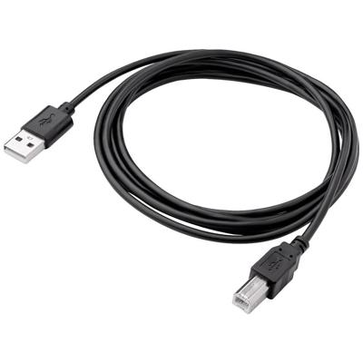 AKYGA AK-USB-04 USB 2.0-printerkabel A-stekker naar B-stekker, 1,8m zwart
