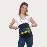 Op en Top Zwanger Zwangerschaps Buikband Beach Baby Wit - thumbnail