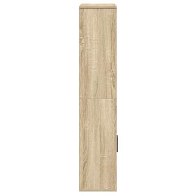 Boekenkast 60x24x120 cm bewerkt hout sonoma eikenkleurig