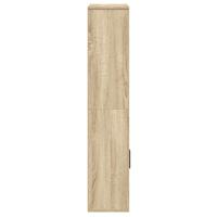 Boekenkast 60x24x120 cm bewerkt hout sonoma eikenkleurig - thumbnail