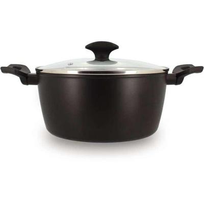 Stoofpan - MENASTYL - 6020647 - Gesmeed aluminium - 24 cm - Zwart - Geschikt voor alle warmtebronnen inclusief inductie Stoofpan - MENASTYL - 6020647 - Gesmeed aluminium - 24 cm - Zwart - Geschikt voor alle warmtebronnen inclusief inductie