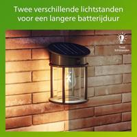 Philips LED Geri 929004633001 Wandlamp op zonne-energie met bewegingsmelder LED 3.2 W Zwart - thumbnail