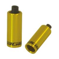 JAGWIRE End caps hooded - 5mm brake - alloy (30pcs) - gold - thumbnail