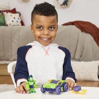 Iron Hulk-figuur en gepantserd Bolide-voertuig, Marvel Iron Man en zijn geweldige vrienden, vanaf 3 jaar - thumbnail