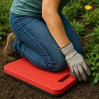 KNEETEK Kniekussen zwart / rood - 62300 - thumbnail