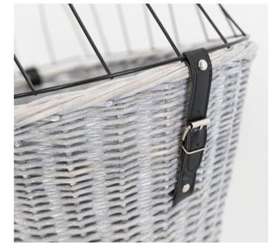 TRIXIE FIETSMAND BAGAGEDRAGER MET ROOSTER GRIJS 55X35X49 CM