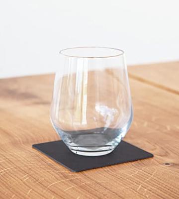 LIND DNA - Glass Mat Square - Onderzetter 10cm Nupo Black