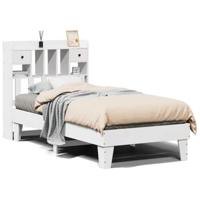 Bedframe zonder matras massief grenenhout wit 90x190 cm - thumbnail