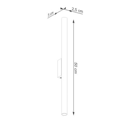 Wandlamp PASTELO 2 zwart