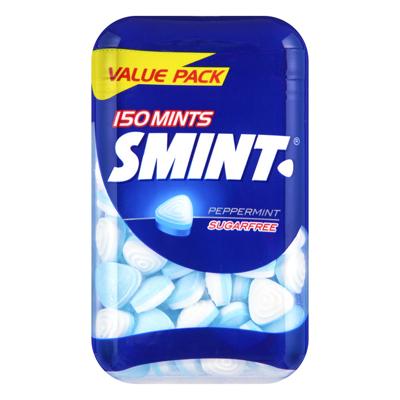 Smint XL Peppermint Suikervrij Pot 150 stuks bij Jumbo Smint XL Peppermint Suikervrij Pot 150 stuks bij Jumbo