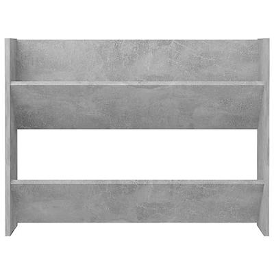 VidaXL Wandschoenenkast 80x18x60 cm bewerkt hout betongrijs