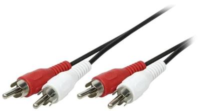 LogiLink CA1039 Cinch Audio Aansluitkabel [2x Cinch-stekker - 2x Cinch-stekker] 2.50 m Zwart (mat)