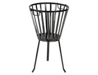 Stalen vuurkorf diameter 35cm met handvaten - thumbnail