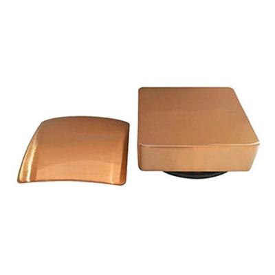 Knop/plug Badoverloop Wiesbaden Inclusief Badvulfunctie Vierkant Geborsteld Koper Knop/plug Badoverloop Wiesbaden Inclusief Badvulfunctie Vierkant Geborsteld Koper