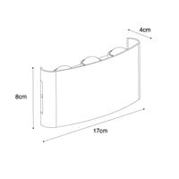 QAZQA Buiten wandlamp wit incl. LED 6-lichts IP54 - Silly - thumbnail