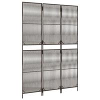 Kamerscherm 3 panelen poly rattan bruin - thumbnail