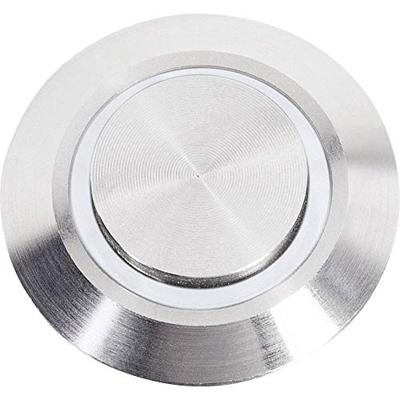 Renkforce RF-4707814 Belknop 1-voudig RVS, Wit 24 V DC/ 2 A, 24 V AC/ 1 A