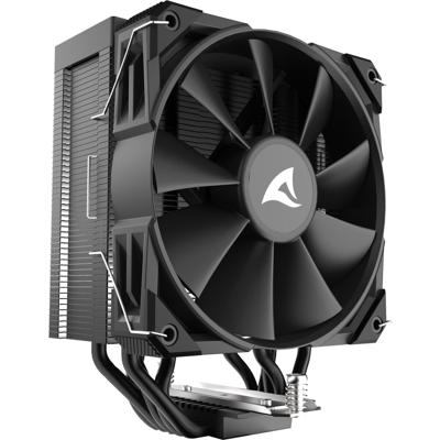 Sharkoon a50 cpu-koeler (zwart, 4-pins pwm fan-connector)