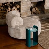 Dutchbone Fauteuil 'Tilbury' Chenille, kleur Naturel - thumbnail