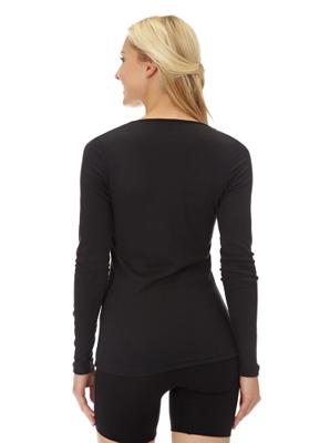 Dames thermo shirt Lange mouw - Thermisch ondergoed dames - Ronde hals