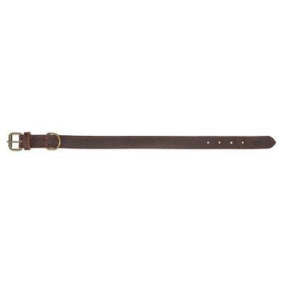 TRIXIE HALSBAND HOND RUSTIC VETLEER DONKERBRUIN 48-56X3 CM