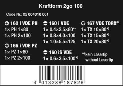 Wera Kraftform 2go 100 schroevendraaier