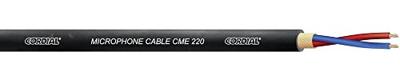 Cordial CME 220 Microfoonkabel 2 x 0.2 mm² Zwart per meter