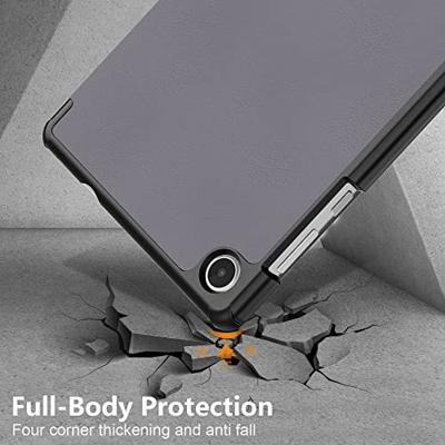 Lunso - Lenovo Tab M8 Gen 4 (8 inch) - Tri-Fold Bookcase hoes - Grijs