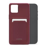 Mobilize Rubber Gelly Card Case Apple iPhone 15 Plus Matt Bordeaux - thumbnail