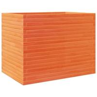 Plantenbak 90x60x68,5 cm massief grenenhout wasbruin - thumbnail