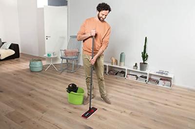 Vileda ultramat colors 2in1 complete set vloerwisser (groen/zwart)