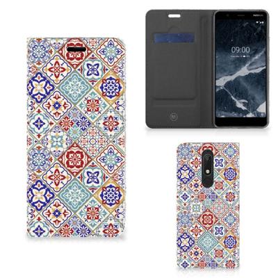 Nokia 5.1 (2018) | Standcase | Tiles Color Nokia 5.1 (2018) | Standcase | Tiles Color