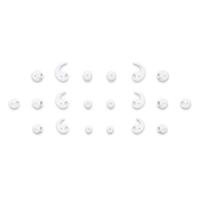 I am plus Buttons, draadloze Bluetooth in-ear hoofdtelefoon met geïntegreerde microfoon, goud en wit - thumbnail