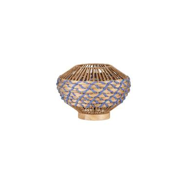 Lyora TafellampMapi Ø 31cm blauw met bruin - 9586624