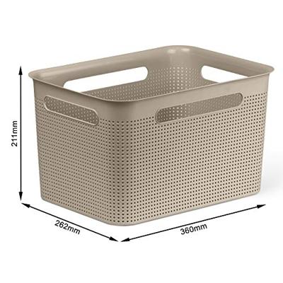 Rotho BRISEN Opbergmand 36x26,2x21,1 cm 16L Cappuccino