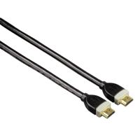 Hama high speed hdmi kabel verguld 1.8 m zwart - thumbnail