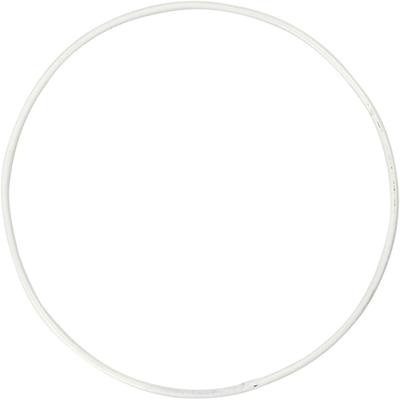 Creativ Company Metalen draadring, d 10 cm, dikte 2 mm, wit, 10 stuk/ 1 doos