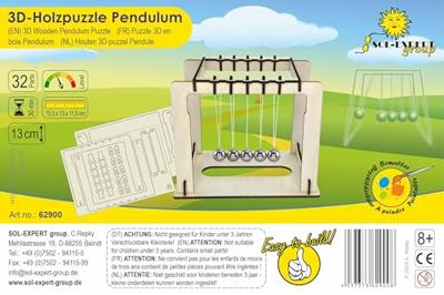 Sol Expert 62900 Pendulum Knutselen, Natuurkunde Bouwpakket Vanaf 14 jaar Sol Expert 62900 Pendulum Knutselen, Natuurkunde Bouwpakket Vanaf 14 jaar