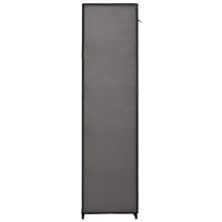 Kledingkasten opvouwbaar 2 st 110x45x175 cm stof grijs - thumbnail