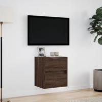 Tv-wandmeubel met LED-verlichting 41x31x45 cm bruin eikenkleur - thumbnail