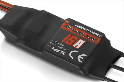 Hobbywing Skywalker V2 15A Brushless snelheidsregelaar voor RC vliegtuig Belastbaarheid (max.): 30 A