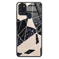 Samsung Galaxy A21s glazen hardcase - Abstract painted - thumbnail