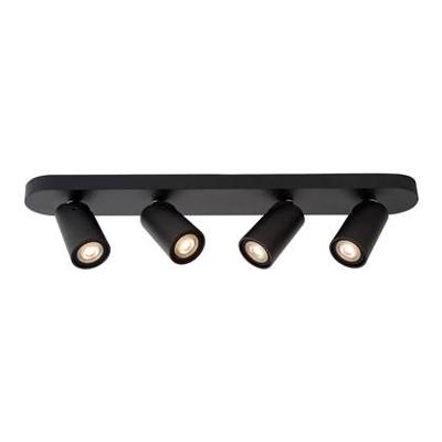 Lucide XYRUS - Plafondspot - LED Dim to warm - GU10 - 4x5W 2200K/3000K - Zwart Lucide XYRUS - Plafondspot - LED Dim to warm - GU10 - 4x5W 2200K/3000K - Zwart